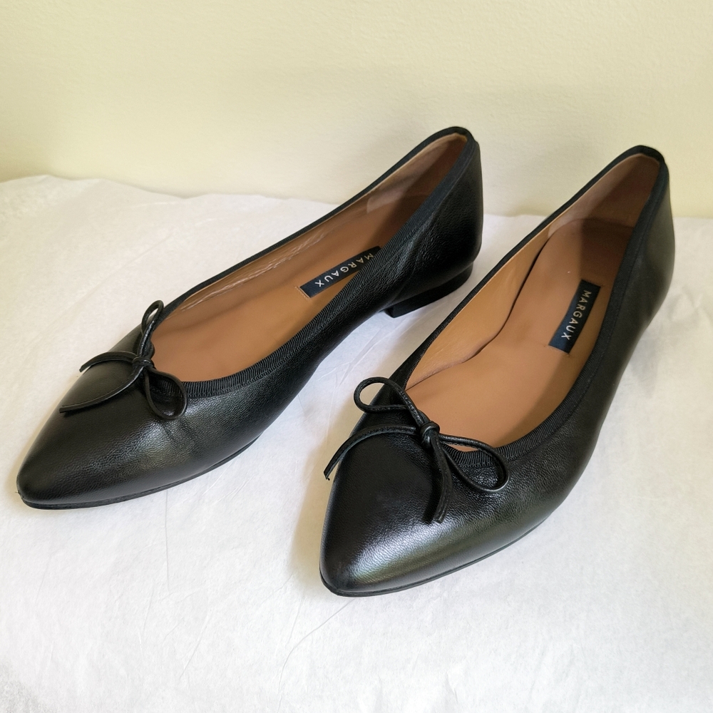 Margaux The Pointe in Black Nappa leather